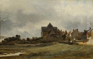 Hameau En Bretagne by Jean-Charles Cazin