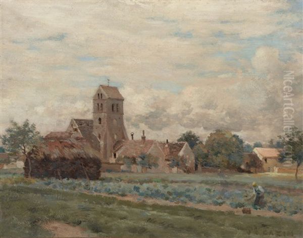 Paysanne Aux Abords D'un Village - view 1