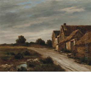 Farmhouse by Jean-Charles Cazin