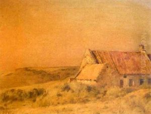 Landscape With Rustic Cottage by Jean-Charles Cazin
