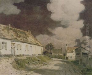 Henry Poor's Cottage: Full Moon by Jean-Charles Cazin