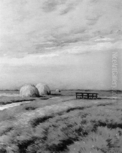Landscape With Haystacks - view 1