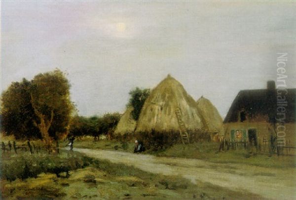 A Country Lane At Dusk - view 1