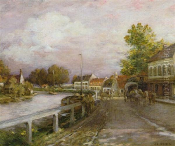 Route De Village Longeant Une Riviere - view 1