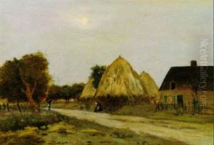 Chemin De Campagne - Crepuscule by Jean-Charles Cazin