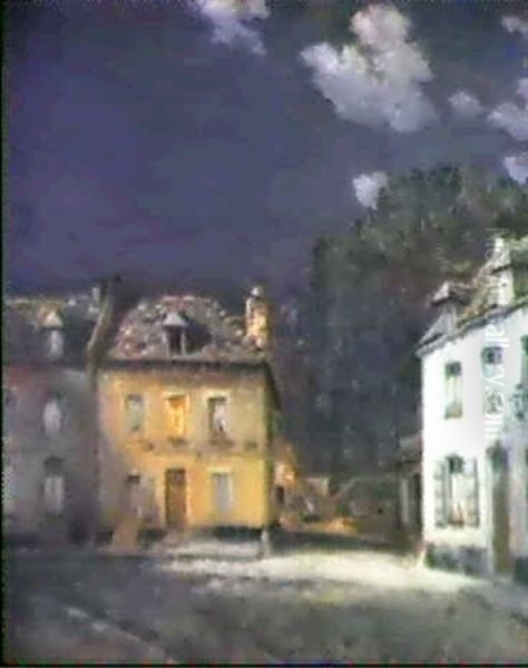 Fra Torvet I En Fransk By, Aften - view 1