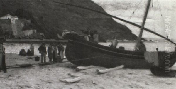 Fisherfolk In A Cove - view 1