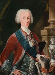 Portrait Of Don Luis De Borbon, Infante Of Spain (1727-1785) by Sebastiano Ceccarini