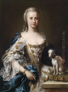 Portrat Einer Dame Mit Ihrem Schosshund Portrat Einer Dame Mit Ihrem Schosshund