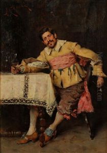 A Man Enjoying A Glass Of Wine