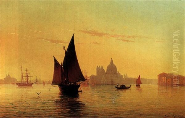 The Entrance Of The Grand Canal With La Dogana And The Chuch Of S.maria Della Salute, Venice - view 1