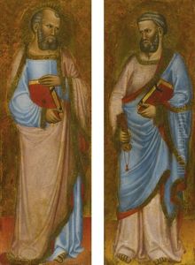 Saint Peter; Saint Simon (pair) Saint Peter; Saint Simon (pair)
