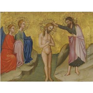 The Baptism Of Christ by  Cecco di Pietro