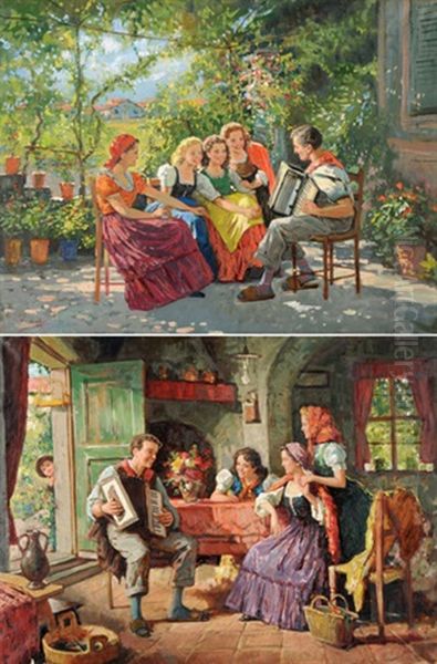 Die Handorgelspieler (pair) - view 1
