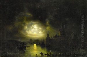 Slottet Tre Kronor I Mansken by Pehr Wilhelm Cedergren
