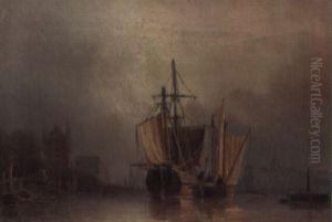 Old Admiralty House, Sheppsholmen Island ('ship's Island'), Stockholm by Pehr Wilhelm Cedergren