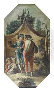 Fetes Champetres (set Of 4) by Francesco Celebrano