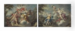 A Pair Of Allegories by Francesco Celebrano