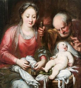 Die Heilige Familie - La Sacra Famiglia by Andrea Celesti
