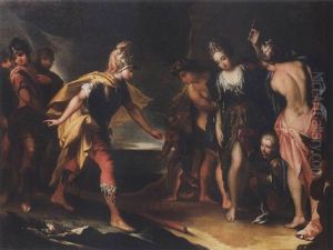 Circe E Ulisse (?) by Andrea Celesti