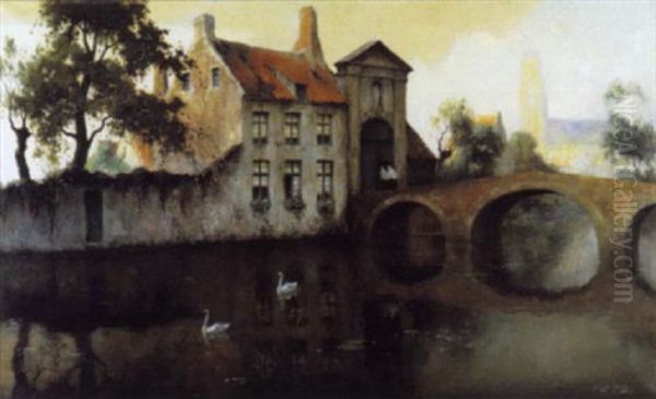 Het Minnewater Te Brugge - view 1