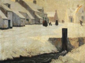 Village En Hiver by Julien Celos