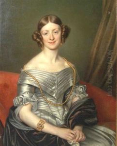 Portrait Of Jessy Macpherson Nee Young (+ James Macpherson; Pair) by Cornelis Cels