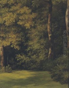 Fallen Tree Trunks On A Forest Floor (+ A Woodland Clearing; 2 Works) by Jean-Michel Cels
