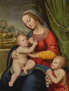 The Madonna And Child With The Infant Saint John The Baptist