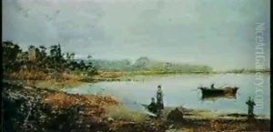 At The Lakeside by Lorenzo Cerda y Bisbal