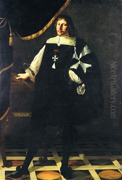 Portrait De Fra Emilio Bastoni, Chevalier De Malte - view 1