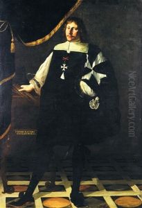Portrait De Fra Emilio Bastoni, Chevalier De Malte by Carlo Ceresa