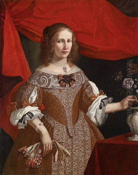 Bildnis Einer Reich Gekleideten Jungen Dame - view 1