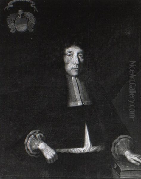 Portrait Of A Cleric Before A Draped Curtain - view 1