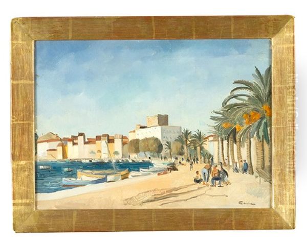 Port Scene Possibly Corsica - view 1