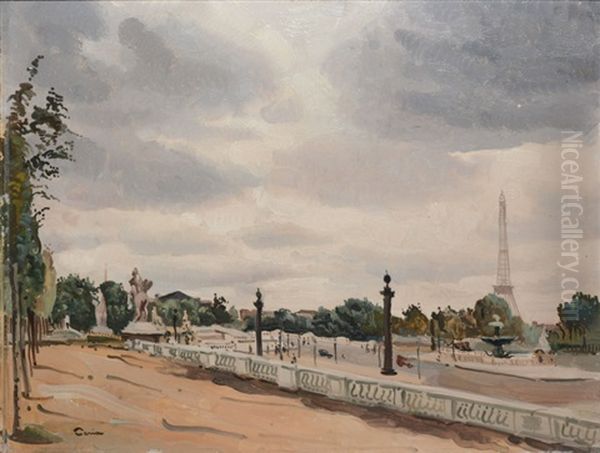 Place De La Concorde Et La Tour Eiffel - view 1