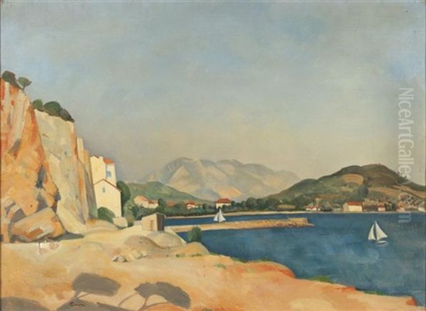 Bord De Mer, En Arriere-plan, La Montagne - view 1