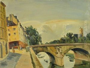 Paris, Le Pont Marie by Edmond Ceria