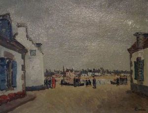 Village Breton by Edmond Ceria