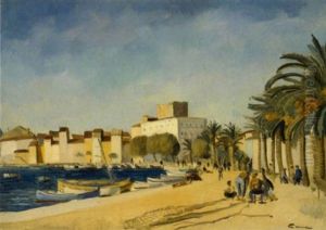 Mediterrane Hafenstadt by Edmond Ceria