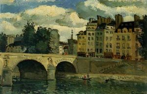 Paris, Le Pont Marie by Edmond Ceria