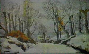 Paysage De Neige by Edmond Ceria