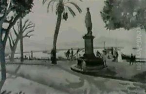 Place D'un Port Mediterraneen by Edmond Ceria