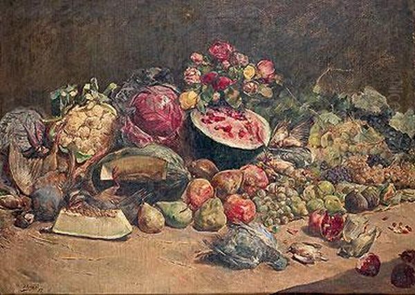 Bodegon De Frutas Y Pajaros - view 1