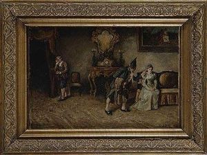 Personajes En Interior by Antonio Amoros Y Botella
