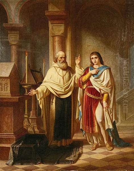 Wenceslas Iii At The Tomb Of His Father - view 1