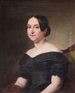 Portret Damy S Perlovou Nausnici by Jaroslav Cermak
