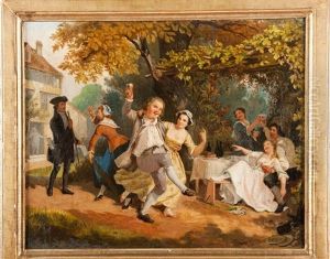 Fete Villageoise (2 Works) by Jaroslav Cermak