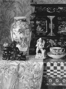 Stilleben Mit Asiatischen Ziergegenstanden by Ernst Cernotzky