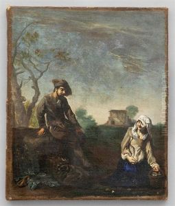 Chichierre Tra Contadini by Michelangelo Cerquozzi